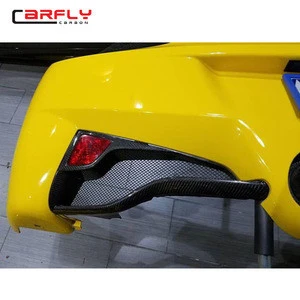 Carbon fiber Rear Fog light covers for Ferrari 458 Italia and spider
