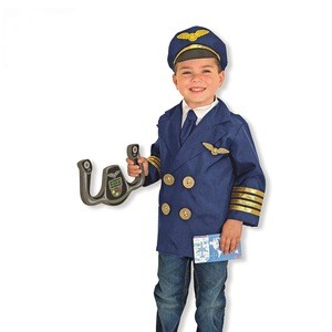 Carnival Anime Cosplay Career Kids Pilot Costume Aviator Party Halloween Children Airman Airline Pilot Uniform Boys Costume