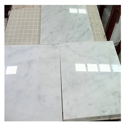 Carrara white marble floor export standard supplier for various sizes slabs