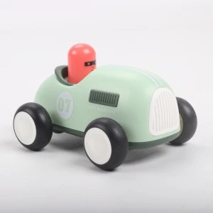 Carton Luxury Vehicle Green Roadster Road Sport Toys Pull Back Vehicle for Children