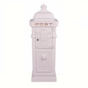 cast aluminum iron free standing mailbox post box letter box mail box postbox letterbox