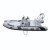 Import CE 14ft all welded aluminum boat pvc hypalon v aluminum hull rib schlauchboot gommone 430 from China