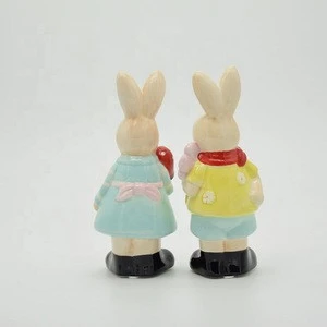 Ceramic Eastern Rabbit Figurine For Decoration
