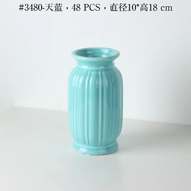 Ceramic & Porcelain New Design Fashion Flower Decorative Vase Porcelain Luxury Vases White