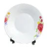 Cheap ceramic flower plate,ceramic flat dish and plate