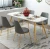 Import Cheap dining table set dining room furniture with leather chair from China