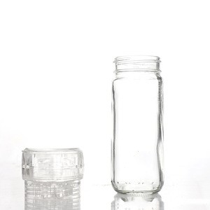 Cheap hot sale 100ml glass bottle salt and pepper grinder set, pepper salt shaker