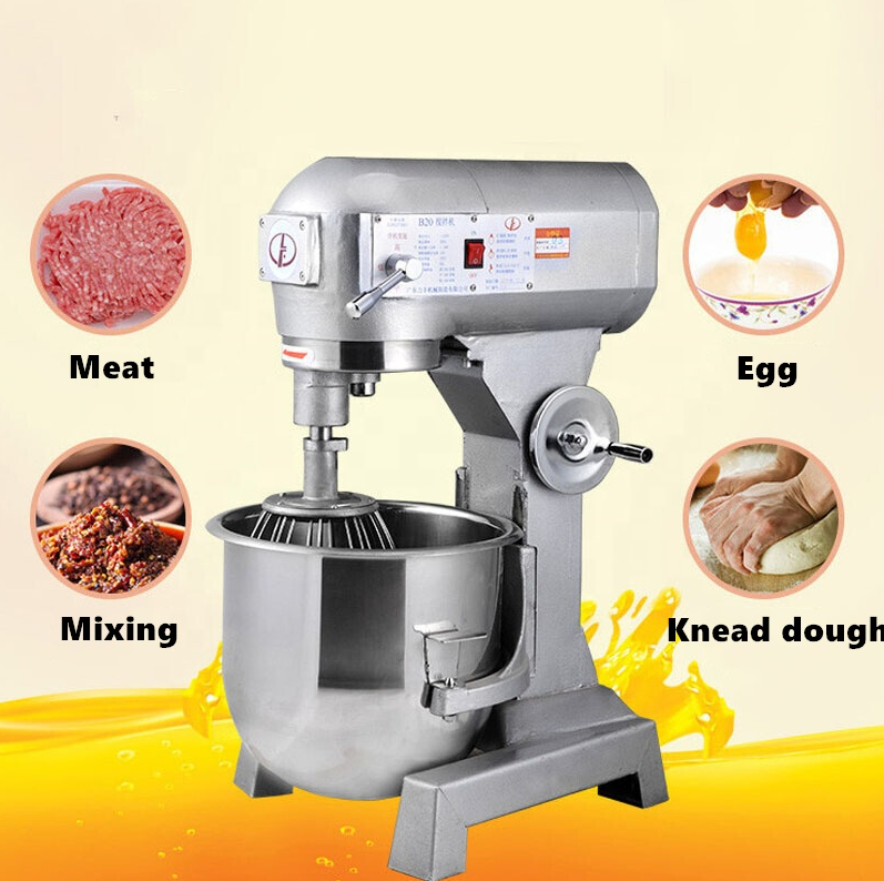 Cheap Price Wholesale 20L Spiral Dough Mixer Commercial Planetary Food Mixer multifunction use