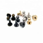 cheaper Double Sided Headed Brass   Rivet  custom  Screw with Internal Thread