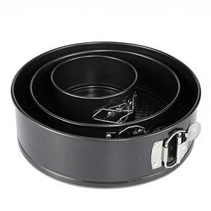 Cheesecake Pan Set of , 4 7 9 inch Non-stick and Leak-proof Cake Bakeware with Removable Bottom &amp; Quick-Release Latch-Black