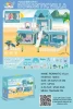 Children Gift outdoor Romantic Villa Blue beach small cheap play house Plastic Furniture Toys for kids with 4 rooms 1 princess