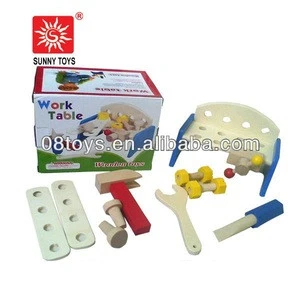 Children&#039;s wood toy shelf wooden toll box toy