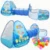 Import Children&#39;s tent game house three piece set of indoor baby toys outdoor baby crawling drilling ocean tunnel tube from China