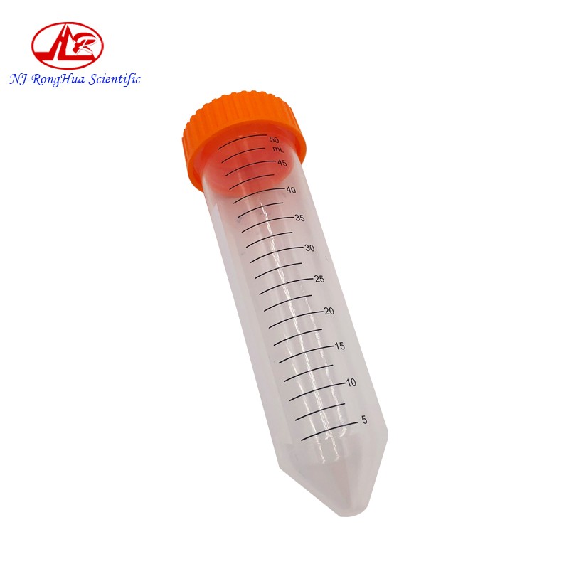 China Cheap Price Lab Use 50ml Plastic Screw Cap Sharp Round Bottom Conical Centrifugal Test Tube