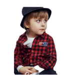 China factory new 100% coton plaid casual kids shirt for boys shirts
