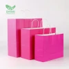 china factory wholesale cheap custom colored kraft paper gift bag with handle
