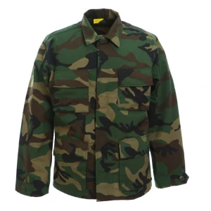 China Fronter Factory Supply BDU Woodland Camouflage Military Tactical Uniform Uniforme Militaire