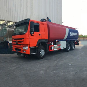 China howo 6x4 20000L fuel tank truck / oil tanker truck for sale
