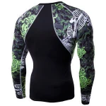 China Manufacturer Customize Fitness Digital Printing Rashguard Custom Design Padded Rash Guard Men