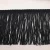 Import china manufacturer directly sale long chainette tassel black stretch polyester fringe from China