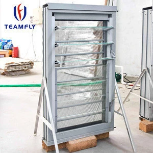 china suppliers Aluminium adjustable glazed shutter louver window