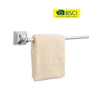 Chinese 2018 new design wholesale bathroom accessories set towel bar bath accessory chrome finish towel rail