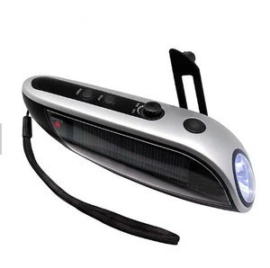 Chinese manufacturers supply high quality solar flashlight hand crank charger FM/AM radio flashlight led flashlight torch