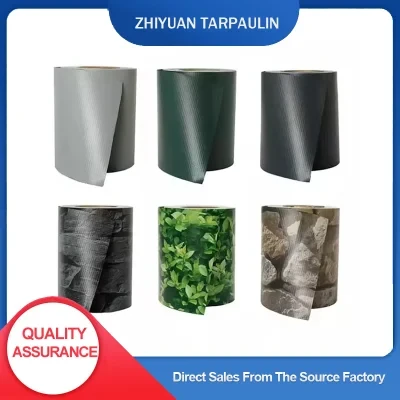 Choice Materials Fabric Tarpaulin PVC Strip Screen Tape Fence PVC Privacy Stripe