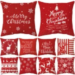 Christmas Decoration Happy New Year Merry Christmas Pillow Cover Pillow Cases Christmas Pillow Case For Home Decor