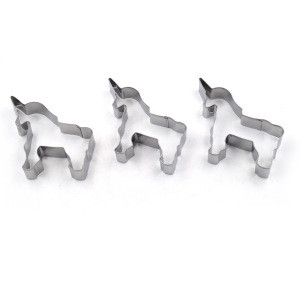 Christmas Tree Unicorn Cookie Cutter cookie cutter decoration Stainless Steel Cookie Cutters