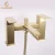 Import Chrome Plating Bath Waterfall Square Deck Mounted Bathtubs Bath Shower Tap Faucets With Hand Shower from China