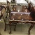 Import Classical antique dining table and chair set living room furniture set from China