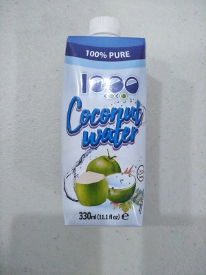 Fresh 100% Coconut Sparkling Water in Canned Vacuum Pack
