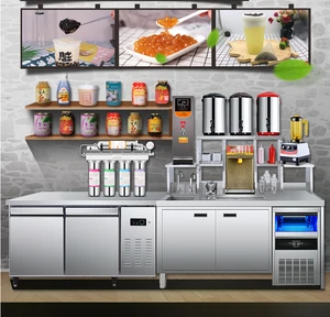Coffee equipment shelf/milk tea equipment and fruit juice equipment store/bubble tea water bar
