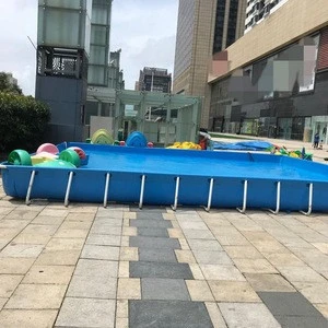 Collapsible family using metal frame PVC swimming pool with full accessories