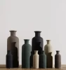 Color Glazed Ceramic Stoneware Simple Modern Style Vase For Home Hotel Restaurant Decoration