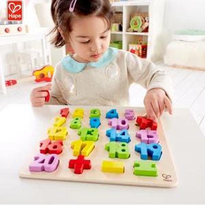 Colorful Number Puzzle Wooden Preschool Educational Math Toy for Kids
