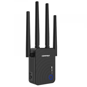 Comfast hot selling 4*2dBi antennas dual wifi+1200Mbps good wifi repeater signal board Boster wireless repeater wifi extender