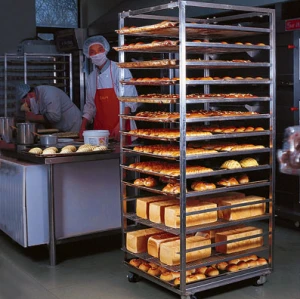 Commercial Aluminum Alloy 9 Layers Baking Trolley Bakeware Sheet Trays Wholesale Bread Baking Trolley Bakery Machine