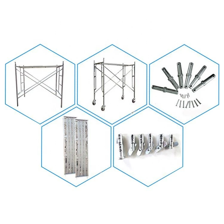 Construction space scaffolding 5&#x27; scaffold frame with snap lock Frame Scaffold