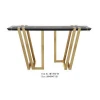 Contemporary Style Artifical Marble Top entry long table console