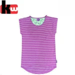 cotton women  pajamas  nightgown  striped sleepwear for women nightwear  lingerie