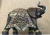 Import CREATIVE POPULAR RESIN COLORFUL ANIMAL WALKING ROARING ELEPHANT TABLE TOP DECORATION STATUES FIGURINES SCULPTURES TOY DOLL MODEL from China