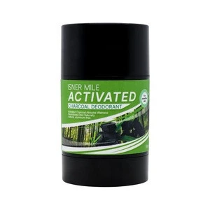 Cruelty Free Natural Aluminum-Free Organic Healthy  activated charcoal deodorant stick for male stay Fresh All Day