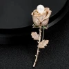 Crystal Cubic Zirconia Flower Rose Tulip Bird Pin Brooches XR00616
