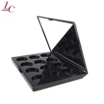 Custom 12 Holes  Empty plastic Cosmetics Eyeshadow Powder Case