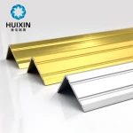 custom anodized matt silver aluminum wall corner guard cabinet edge trim profile