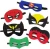 Import Custom Christmas halloween face mask cheap felt and elastic superhero masks party for kids from China