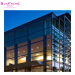 Custom curtain wall window wall panel archicad with solar system
