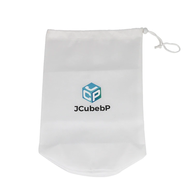 Custom Eco-friendly Fabric Non Woven Draw string Bag With Logo Printed